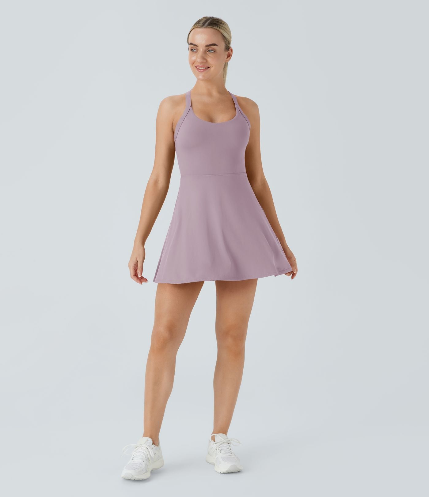 Robe de sport dos nu torsadée A-C