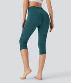Legging yoga pedal pusher taille haute froncé sans couture OneForm Seamless Flow