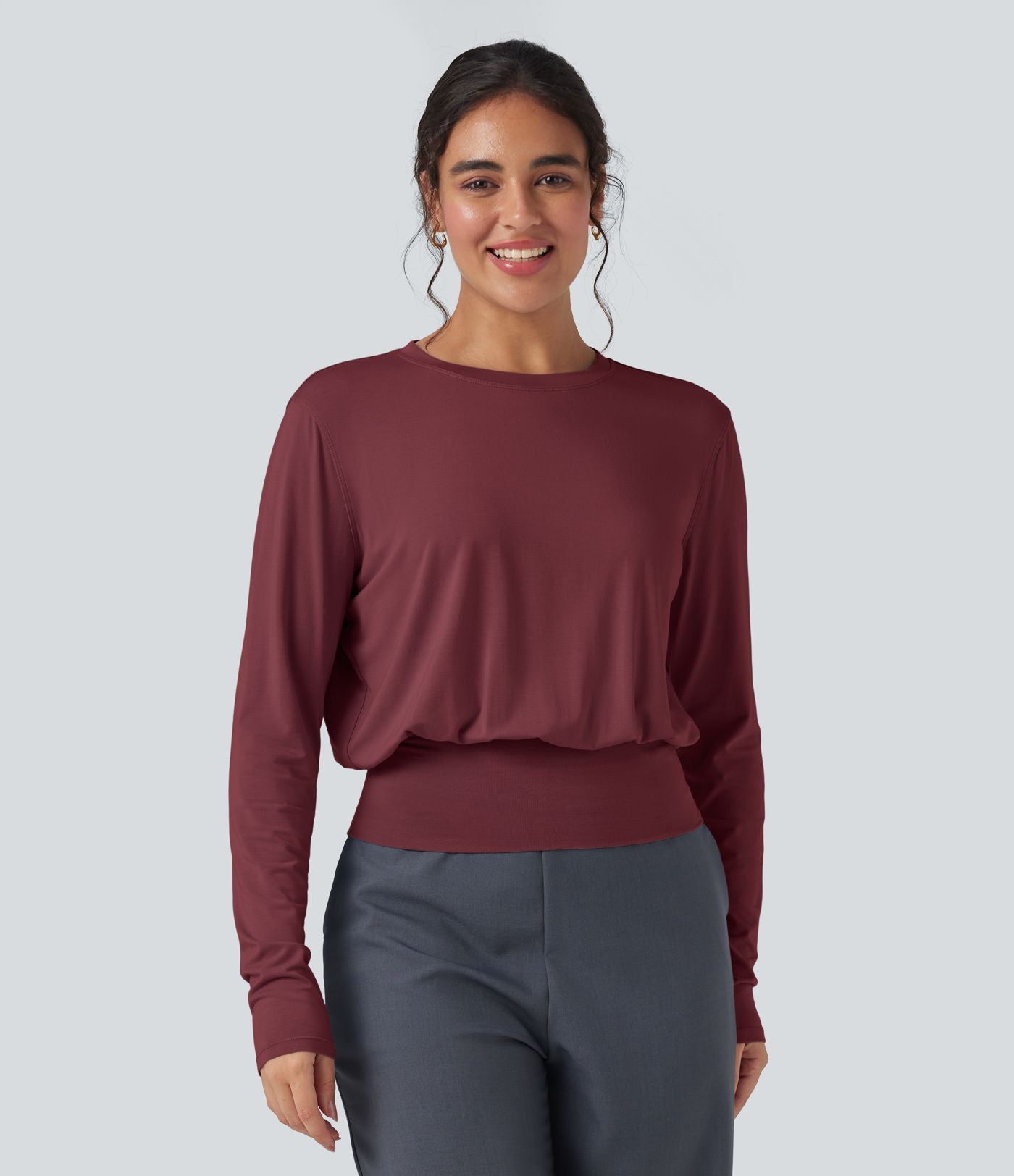 T-shirt de travail col rond manches longues