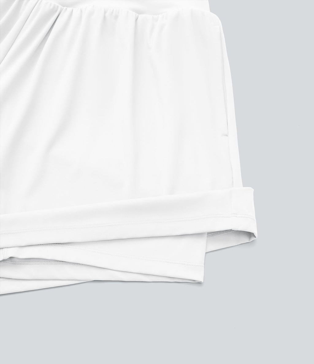Short tailleur 2-en-1 Cool Touch yoga taille très haute Softlyzero™ Airy grande taille 17,5 cm avec poches