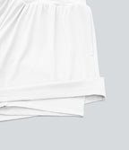 Short tailleur 2-en-1 Cool Touch yoga taille très haute Softlyzero™ Airy grande taille 17,5 cm avec poches