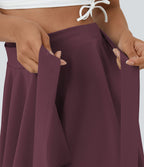 Breezeful™ Jupe Évasée Casual Taille Haute 2 en 1 Poche Latérale Séchage Rapide