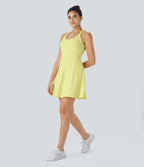 Robe de Danse Sport Mini à Volants Torsadés Dos Nu - Longueur Plus
