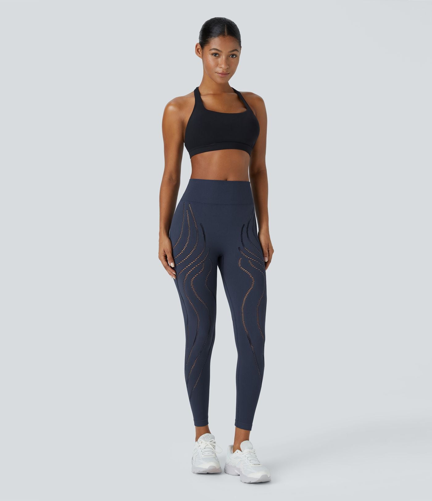 Legging yoga 7/8 taille haute avec découpes sans couture OneForm Seamless Flow