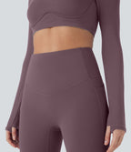 Legging de sport taille haute gainant et thermique Softlyzero™ avec poches