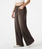Jean large Halara Flex™ taille basse asymétrique à délavage coloré avec poches