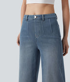 Halara Flex™ Jean large décontracté taille haute gainant avec poches