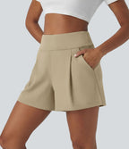 Short de travail large taille haute DayStretch avec poches