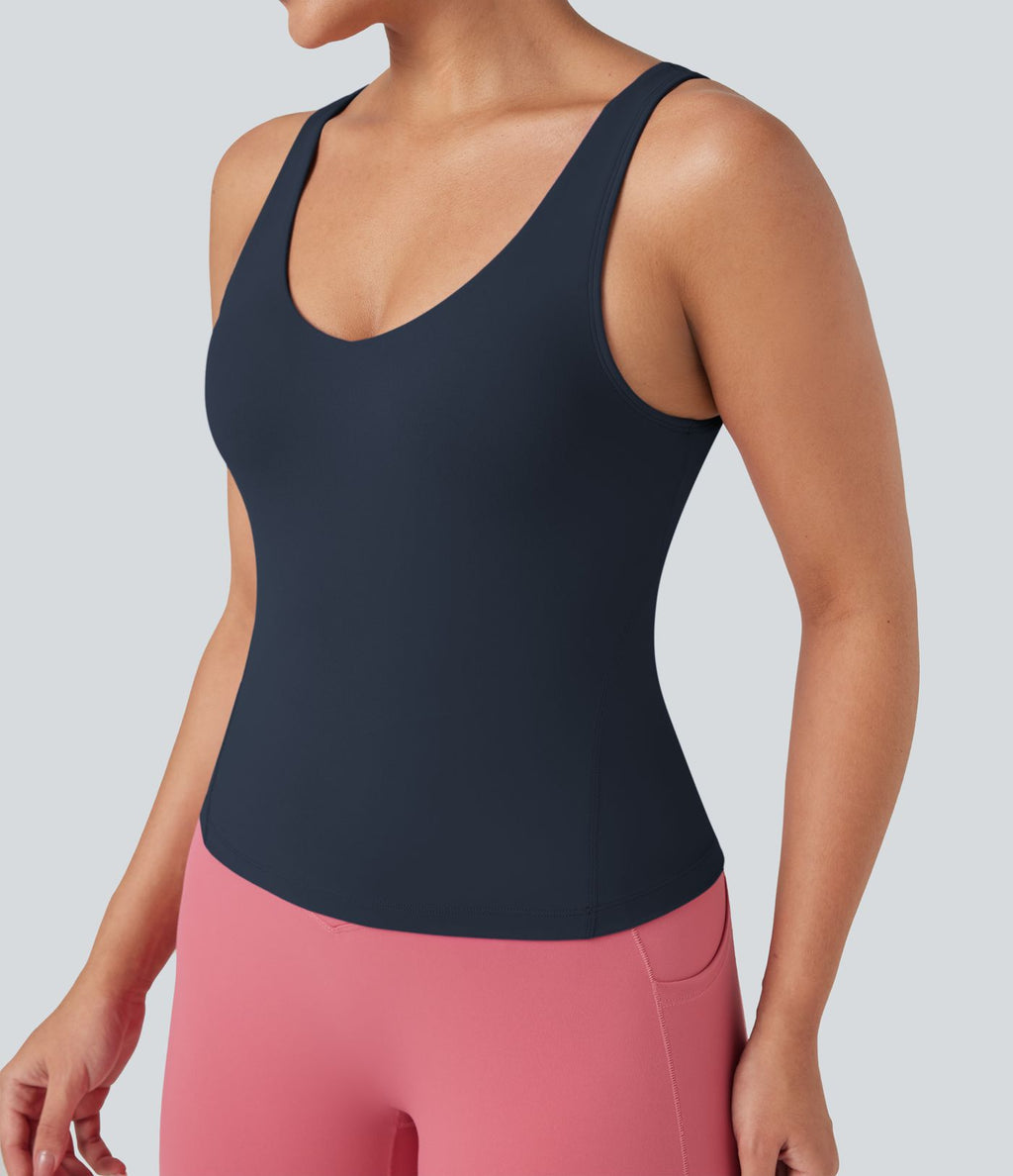 Débardeur de yoga Halara UltraSculpt™ col V profond dos échancré