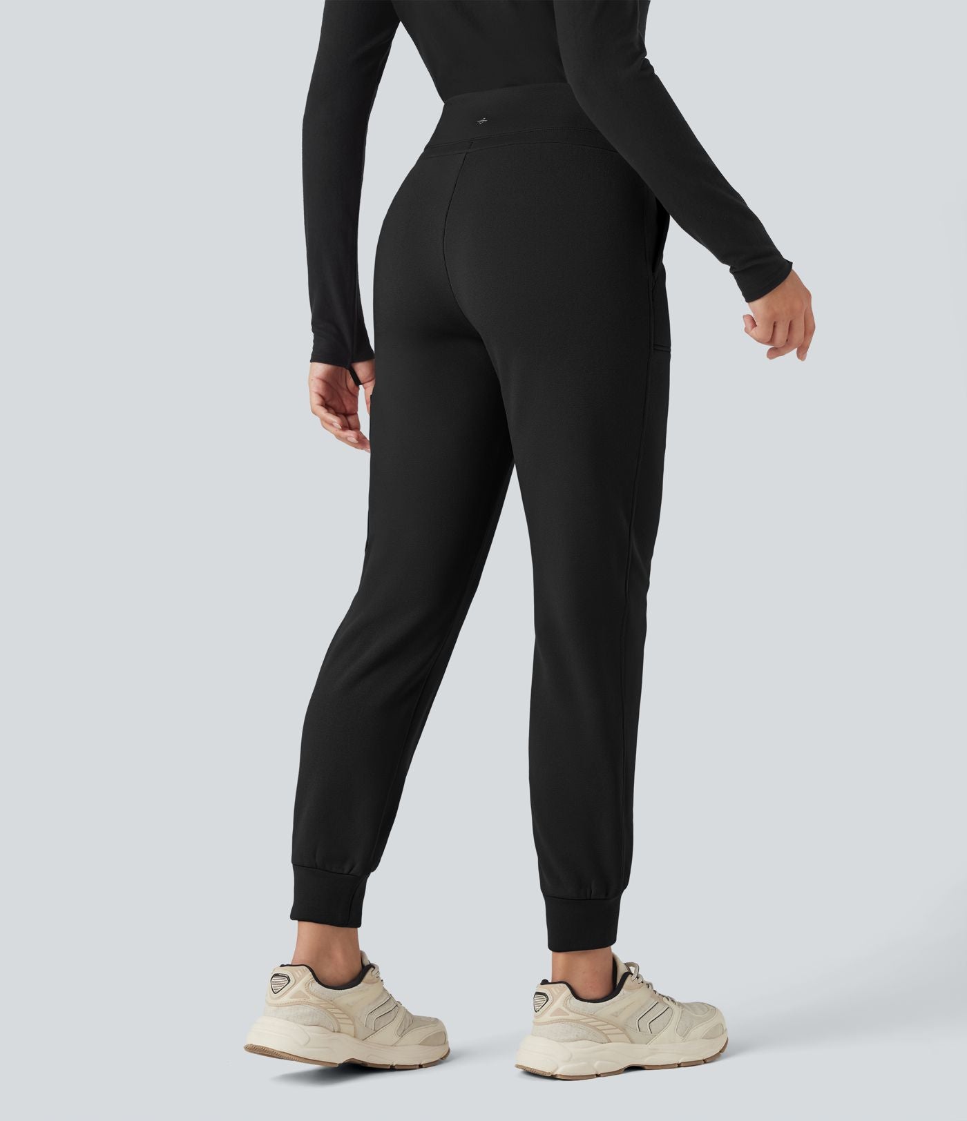 Jogging de randonnée polaire fuselé taille haute avec cordon de serrage et poches