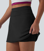 Jupe courte décontractée 2 en 1 SpacerTek™ taille haute avec effet ventre plat