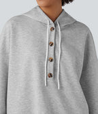 Sweat-shirt décontracté à capuche, cordon de serrage, manches longues et poches