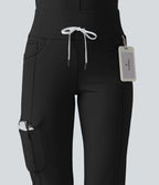 Jogging cargo décontracté SoftlyZero™ Airy à taille mi-haute, cordon de serrage, à effet frais InstantCool, avec poches