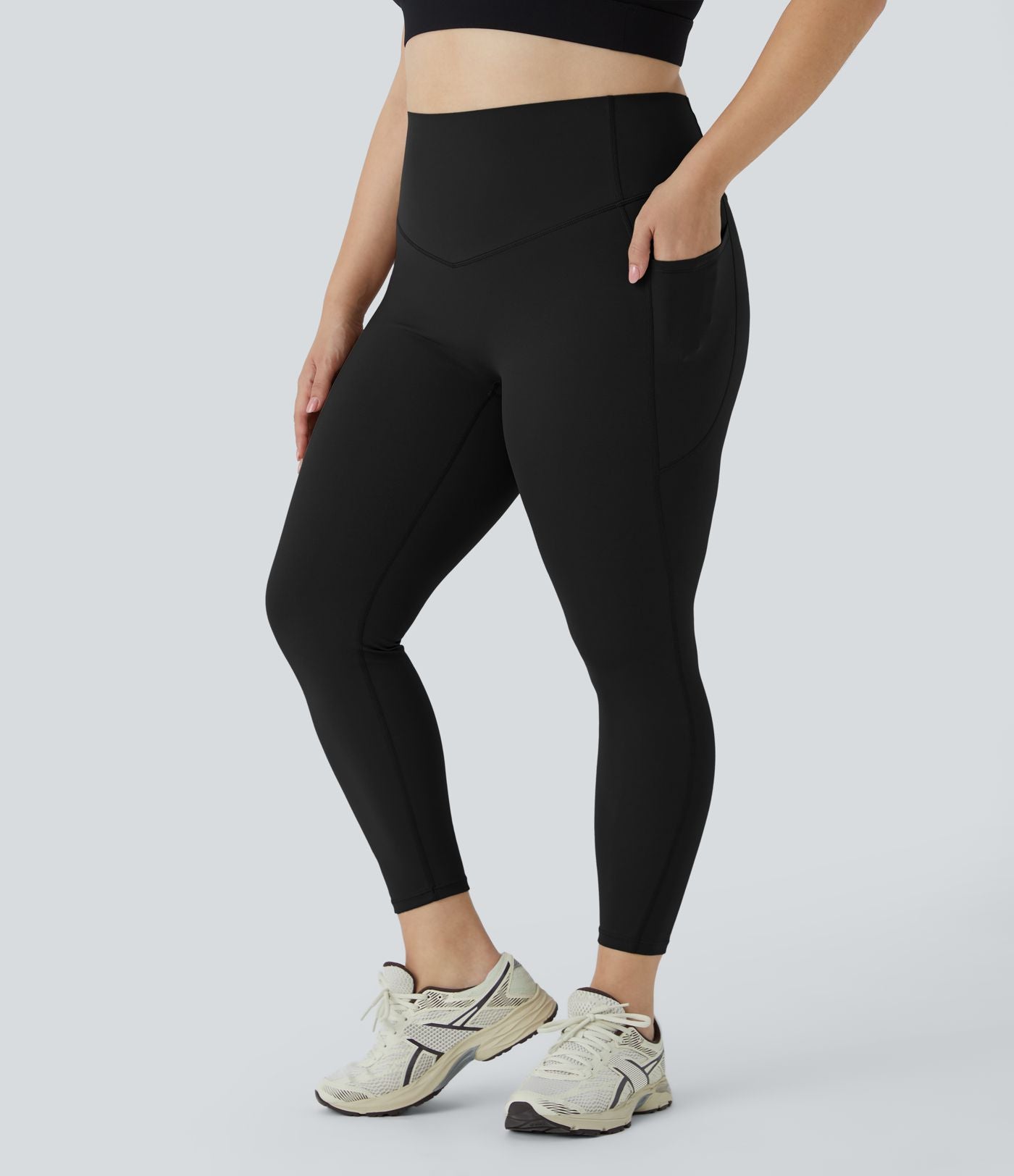 Legging d'entraînement gainant taille haute grande taille avec poches Halara UltraSculpt™