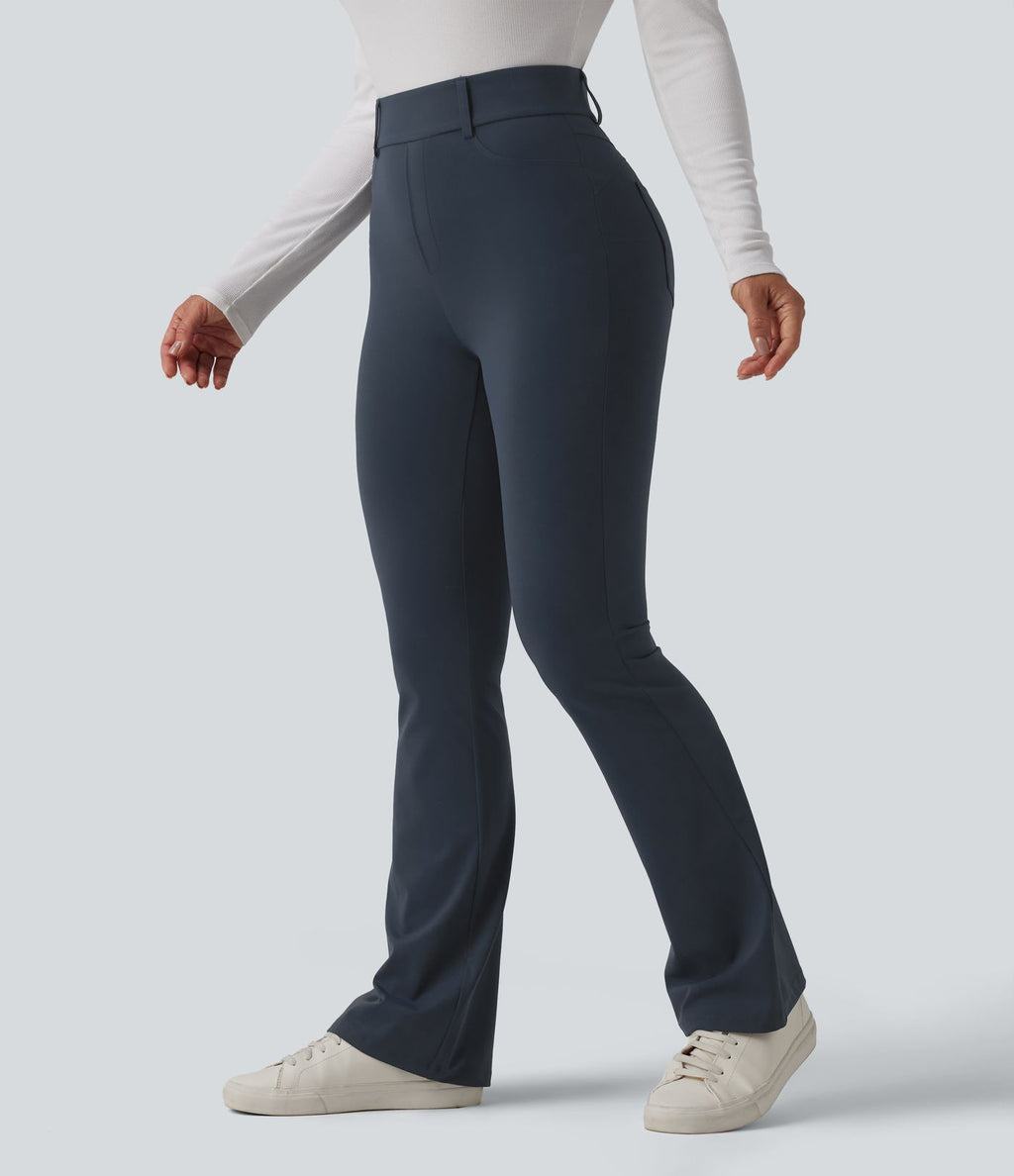 Legging décontracté bootcut Halara UltraSculpt™ taille haute avec poches