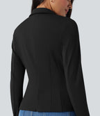 Blazer de travail col cranté à manches longues DayStretch avec poches