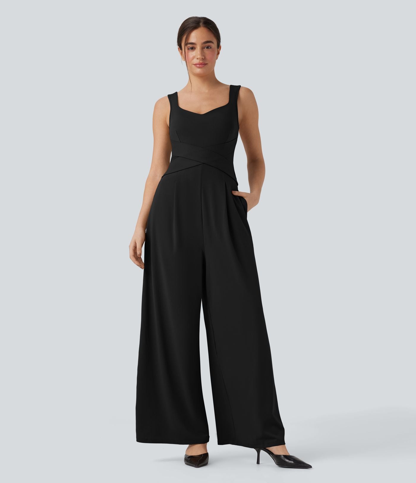 Combinaison casual sans manches dos U avec poches - Édition Easy Peasy