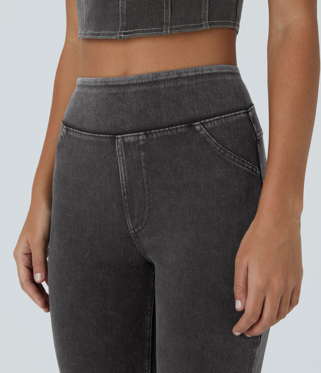 Halara Flex™ Jegging Capri Taille Haute Extensible Poche Latérale Arrière