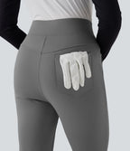 Pantalon de golf ample taille haute à séchage rapide avec poches pour tee de golf, UPF40+