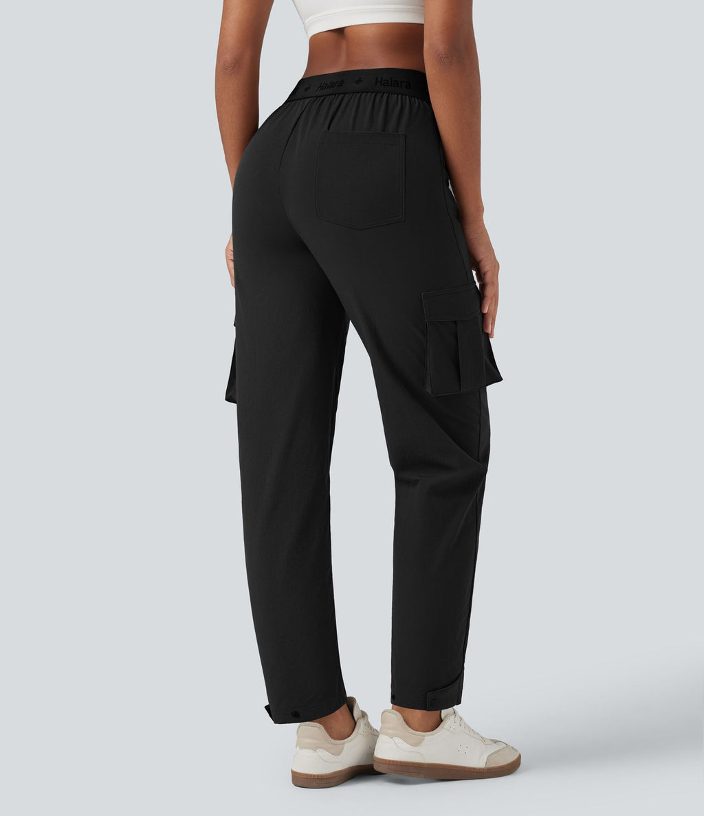 Pantalon de randonnée fuselé, taille haute, avec poches