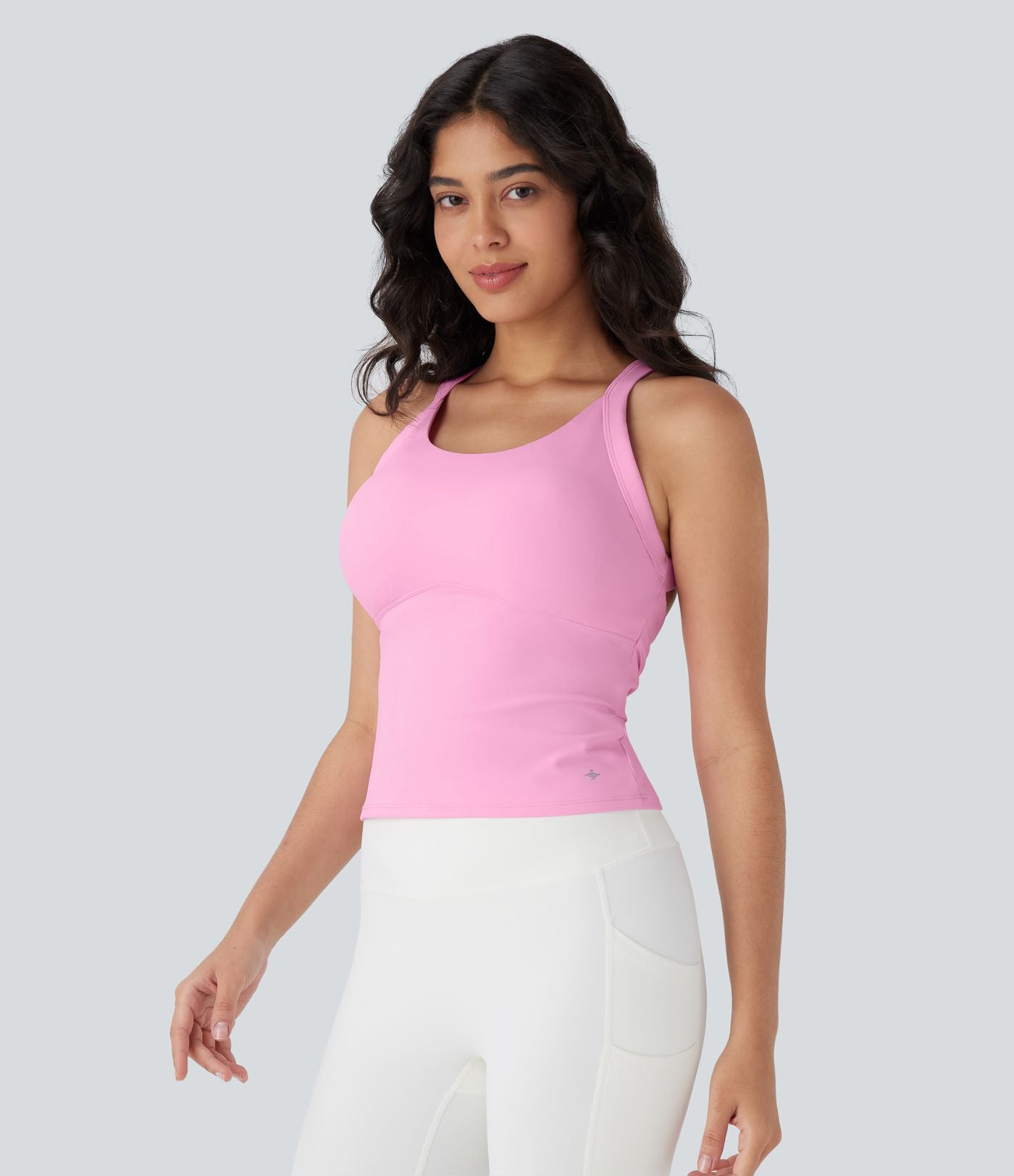 Débardeur yoga SoftlyZero™ Plush à découpes E-G