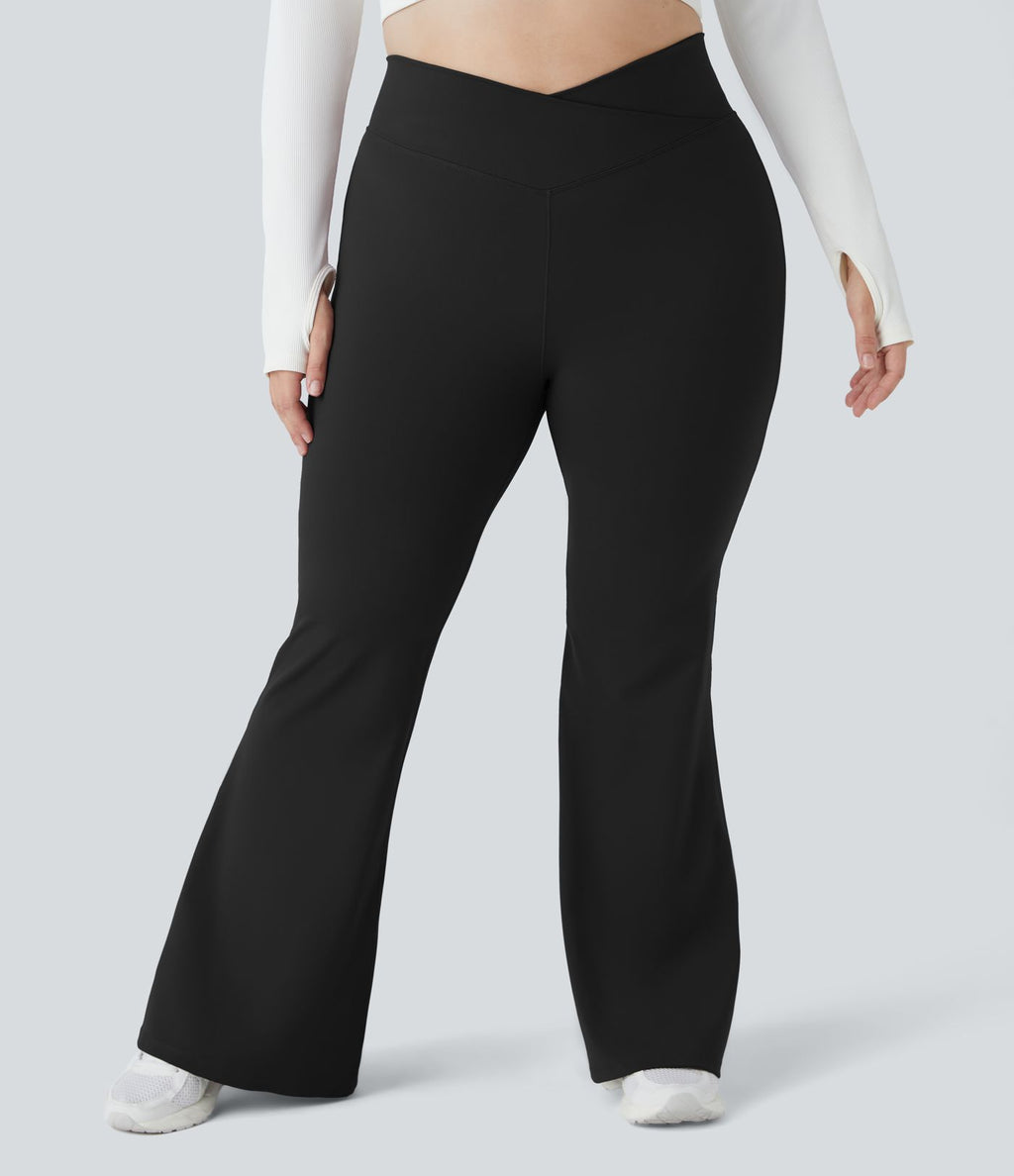 Legging grande taille croisé taille haute DayStretch avec poches