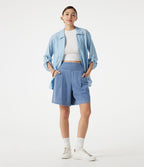 Halara Flex™ Short décontracté ample en jean taille haute 17,5 cm avec poches