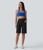 Short de yoga SoftlyZero™ Airy ample gainant taille haute effet frais InstantCool avec poches