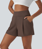 Short de travail large taille haute DayStretch avec poches