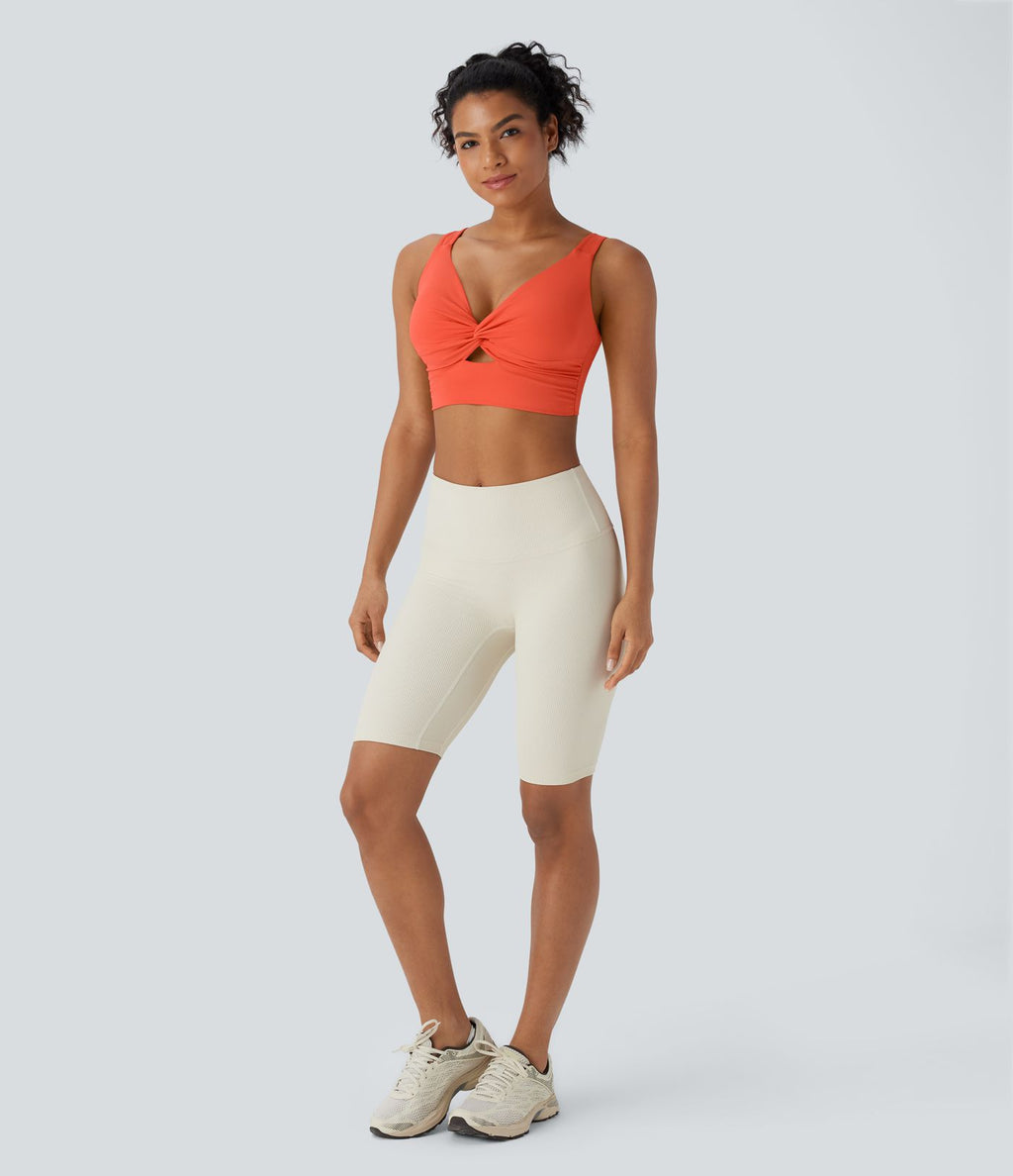 Brassière yoga SoftlyZero™ Airy maintien léger découpes effet frais InstantCool, bonnets E-G
