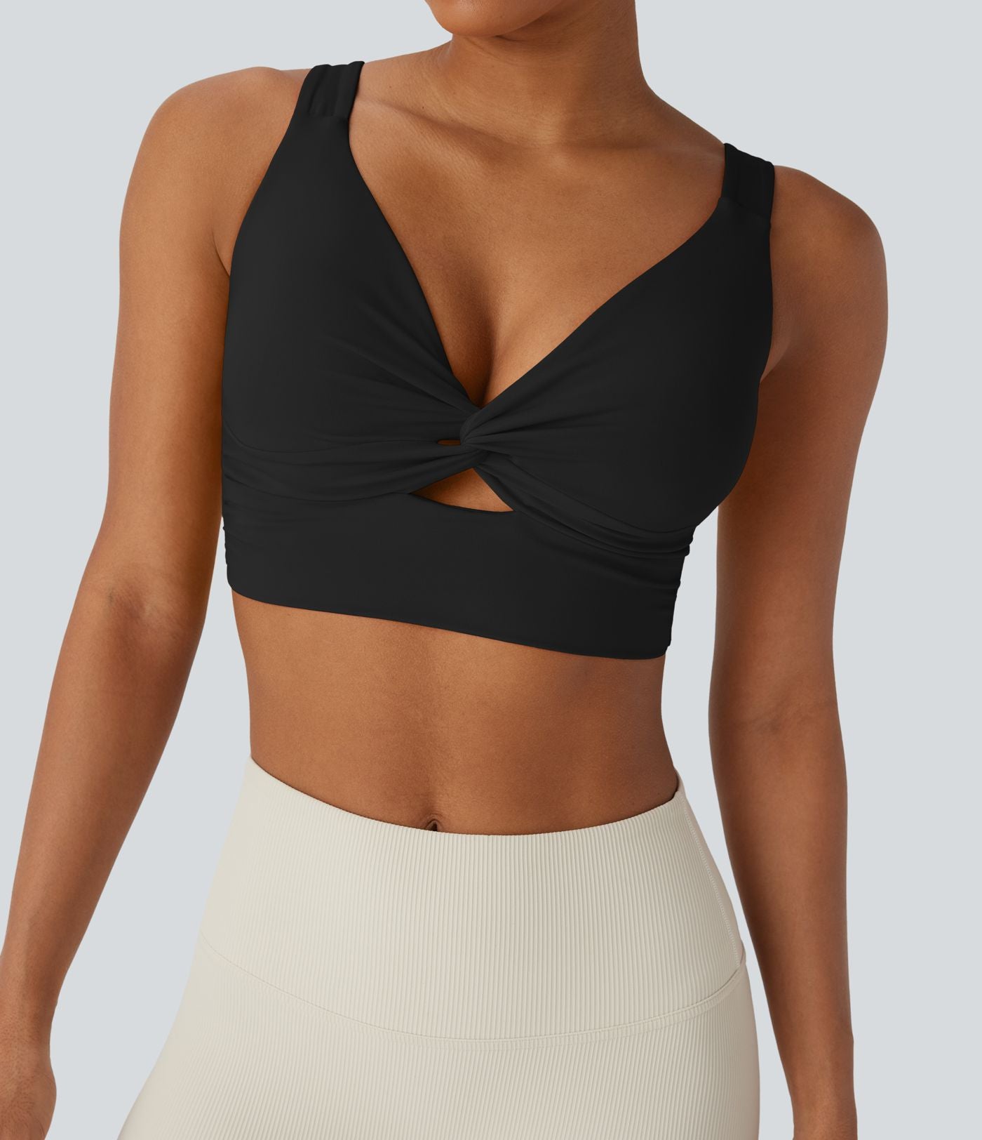 Brassière yoga SoftlyZero™ Airy maintien léger découpes effet frais InstantCool, bonnets E-G