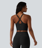 Halara UltraSculpt™ Débardeur yoga push-up à bretelles croisées réglables et coussinets non amovibles