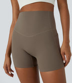 Short cycliste d'entraînement gainant taille haute UltraSculpt™ SoCinched à poches latérales 12,5 cm