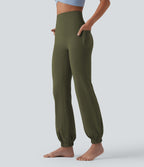 Jogging ballon danse SoftlyZero™ taille haute gainant avec poches