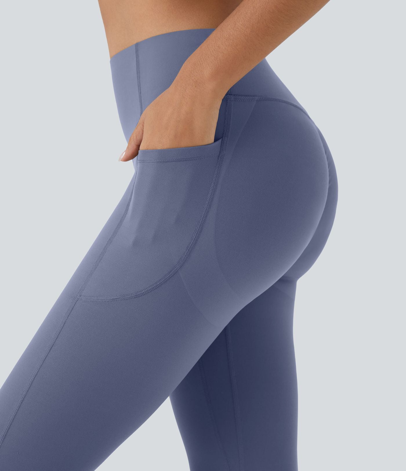 Legging corsaire d'entraînement gainant galbant taille haute avec effet scrunch et poches Halara UltraSculpt™