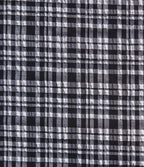 Pantalon évasé taille haute croisée ventre plat à carreaux en tissu froissé séchage rapide avec poches