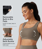 Brassière de sport d'entraînement push-up à maintien moyen UltraSculpt™ avec col U et brassière intégrée