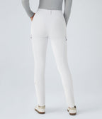Pantalon cargo ajusté uni taille haute DayStretch avec poches zippées