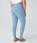 Halara Flex™ Jegging Casual Taille Haute Tricot Extensible Poche Latérale Arrière Grande Taille