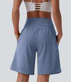 Short de yoga 2-en-1 SoftlyZero™ Airy taille très haute effet frais InstantCool 22,8 cm avec poches