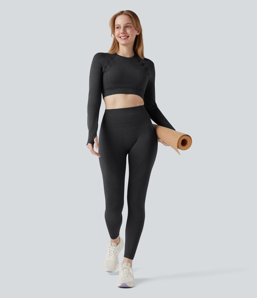 Legging de yoga Seamless Flow taille haute
