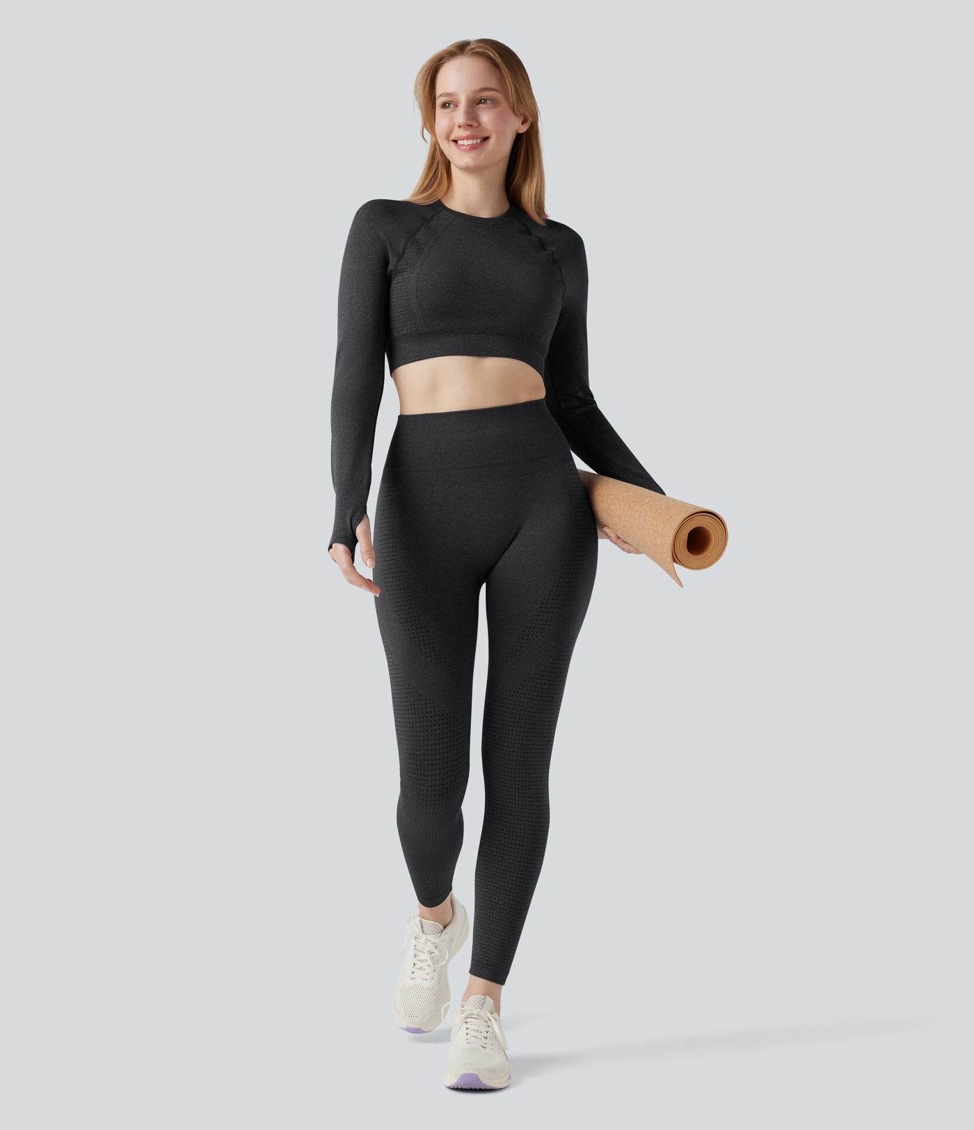 Legging de yoga Seamless Flow taille haute