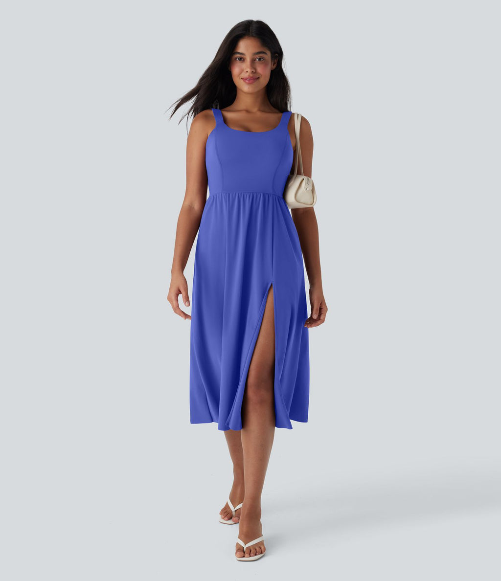 Robe décontractée mi-longue SoftlyZero™ Airy avec coques et effet frais InstantCool avec poches, bonnets E-G