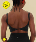 Débardeur de yoga cropped Halara X Smiley® Halara UltraSculpt™ à doubles bretelles dos torsadé ouvert