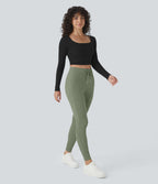 Jogging taille haute Softlyzero™ Plush avec cordon de serrage et poches latérales