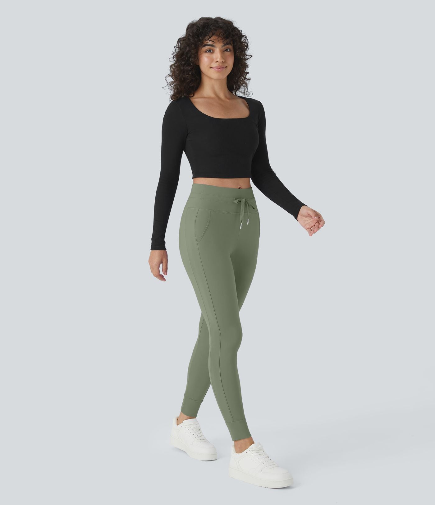 Jogging taille haute Softlyzero™ Plush avec cordon de serrage et poches latérales