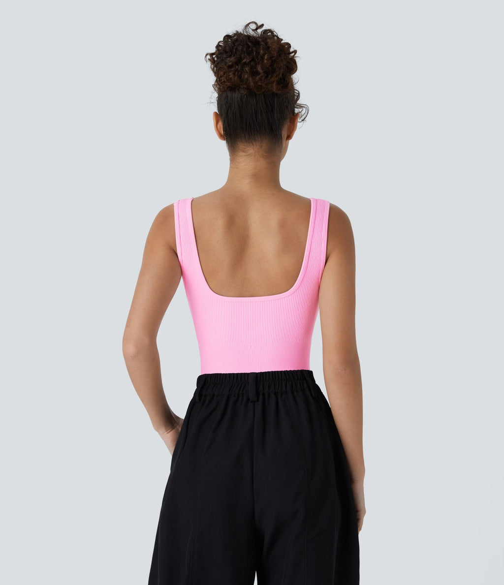 Combinaison lisse décolleté carré sans couture OneForm Seamless Flow