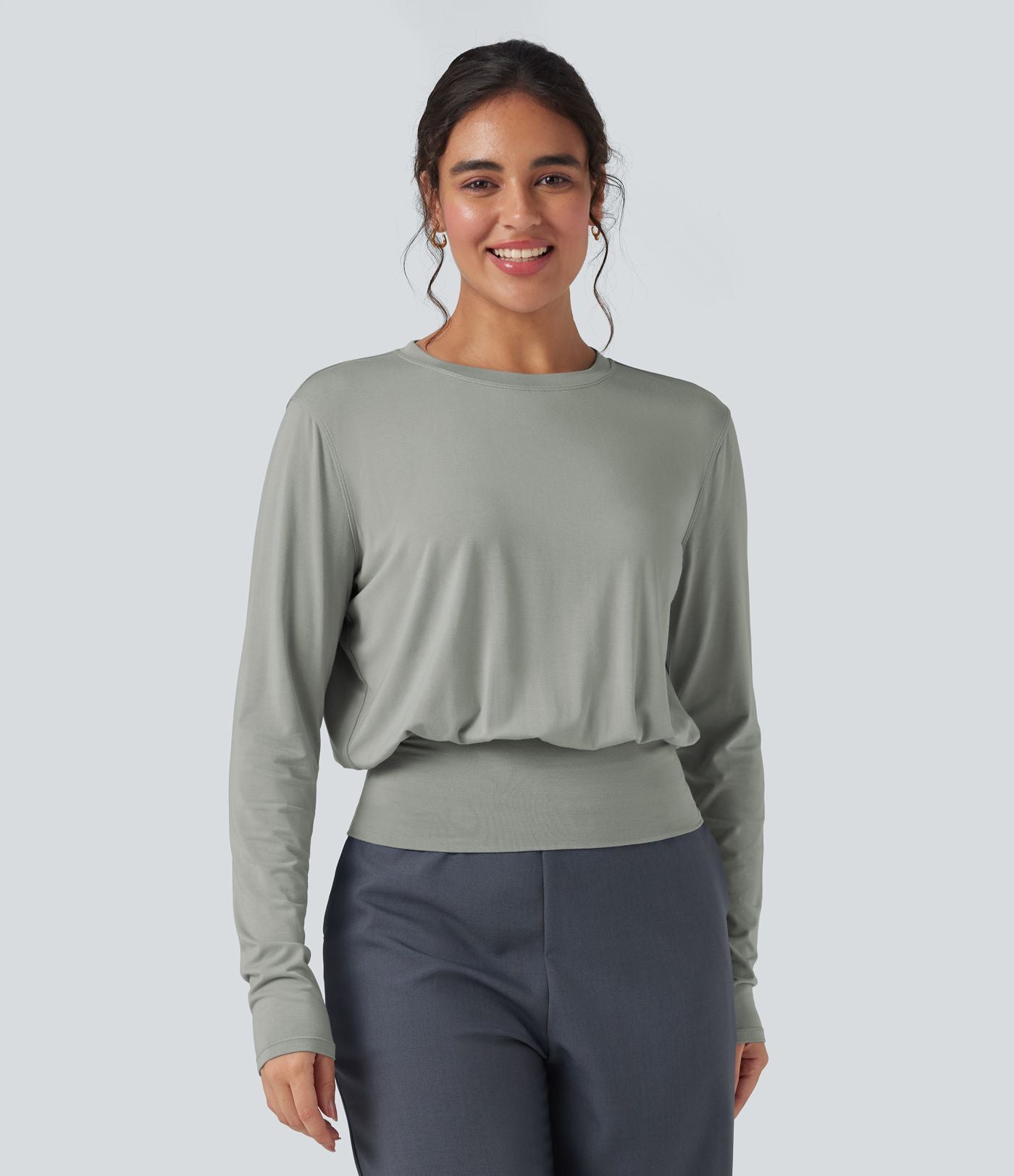 T-shirt de travail col rond manches longues