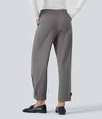 Pantalon de travail fuselé taille moyenne avec largeur ajustable Halara Flex™ DayStretch avec poches