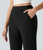 Jogging court taille haute à séchage rapide pour le golf avec poches